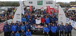 Успешный сезон завершился двенадцатой победой команды Volkswagen и Ожье на ралли Великобритании