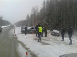 Под Екатеринбургом произошло массовое ДТП