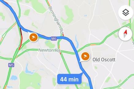 Google maps отражает дорожные камеры