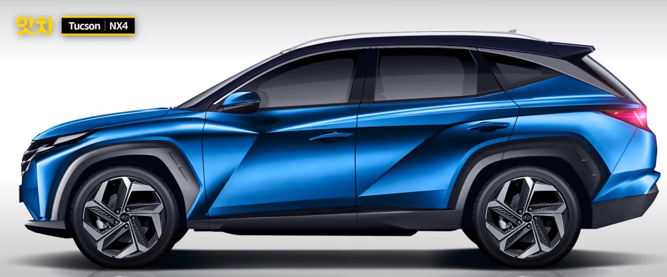 В сети появилось рендерное изображение нового Hyundai Tucson