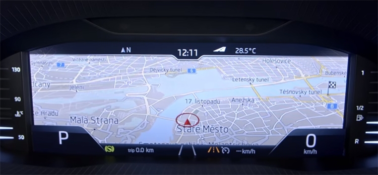 SKODA предложила покупателям автомобили с цифровыми приборными панелями